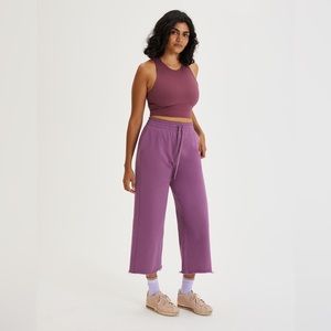 Girlfriend Collective Tulipwood 50/50 Wide Leg Sweatpant